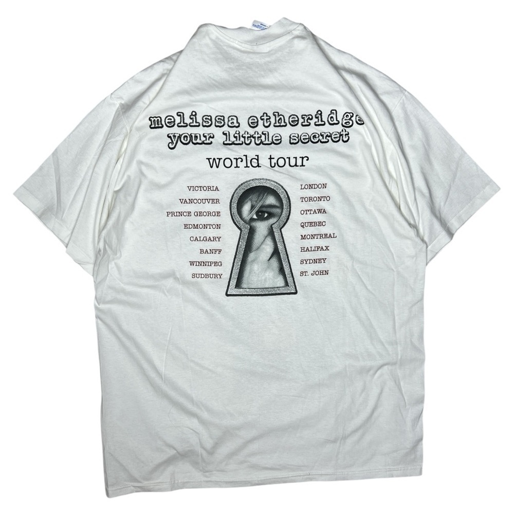 Melissa Etheridge 90s Tour T Shirt XL Your Little Secret World Tour Hanes VTG - Picture 2 of 8